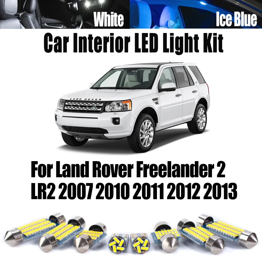 14-Piece LED Interior Light Kit for Land Rover Freelander 2 LR2 - Canbus Error-Free Bulbs | AUTOKITSHOP