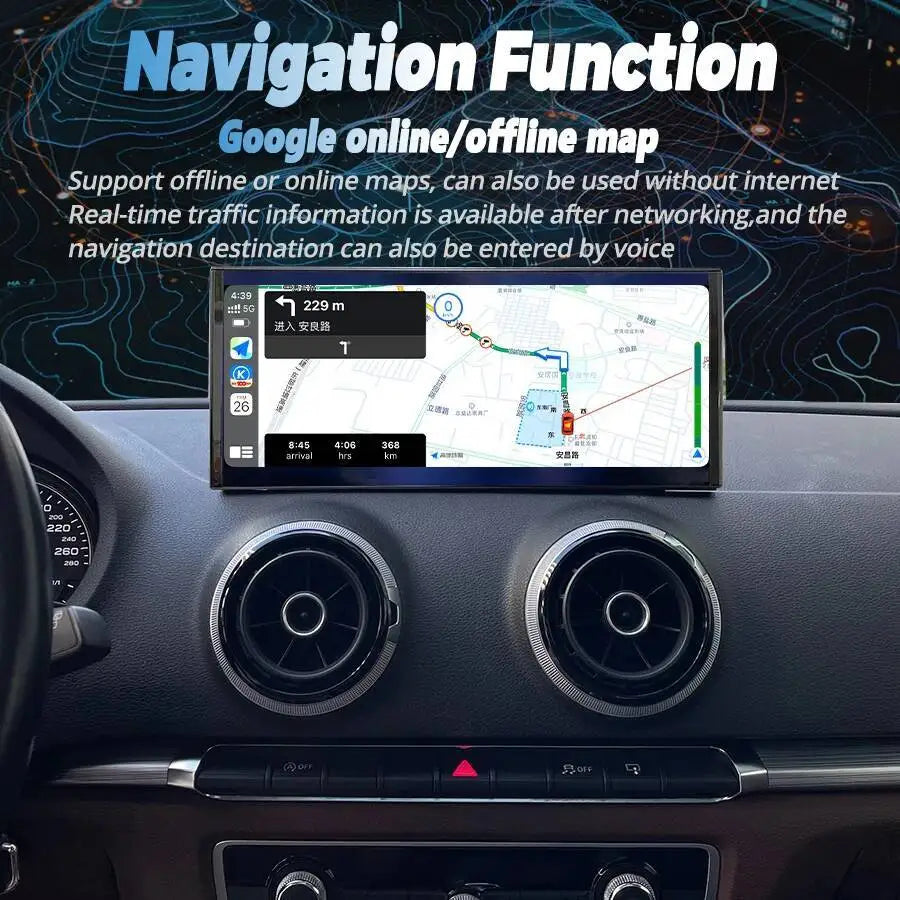 12.3Inch For AUDI A3 2014 - 2020 Android 13 Car Radio 1920*720 Qled Screen Multimedia Vide | AUTOKITSHOP