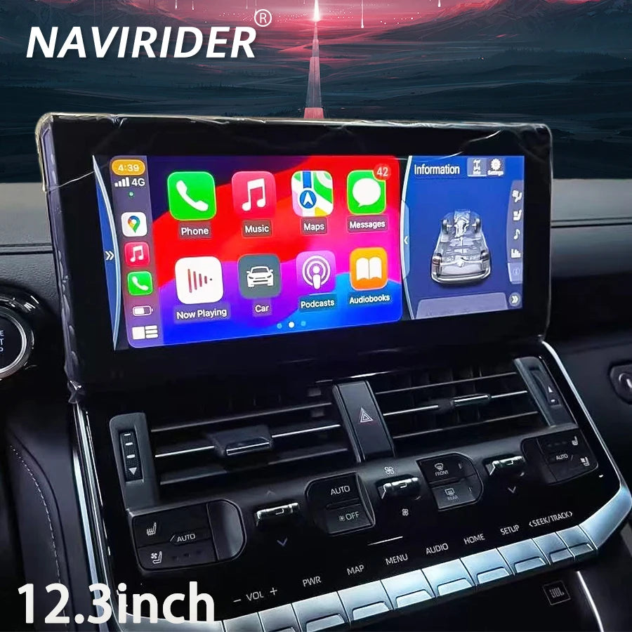 12.3" For Toyota Land Cruiser 300 LC300 2023 Video Android Multimedia Radio Player GPS Nav