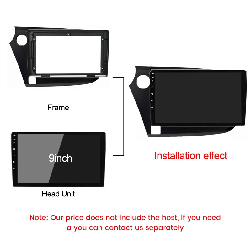Audio Face Plate for Honda Insight 2 LHD 2009 - 2014 Car GPS Navigation Bezel Faceplate Ra | AUTOKITSHOP