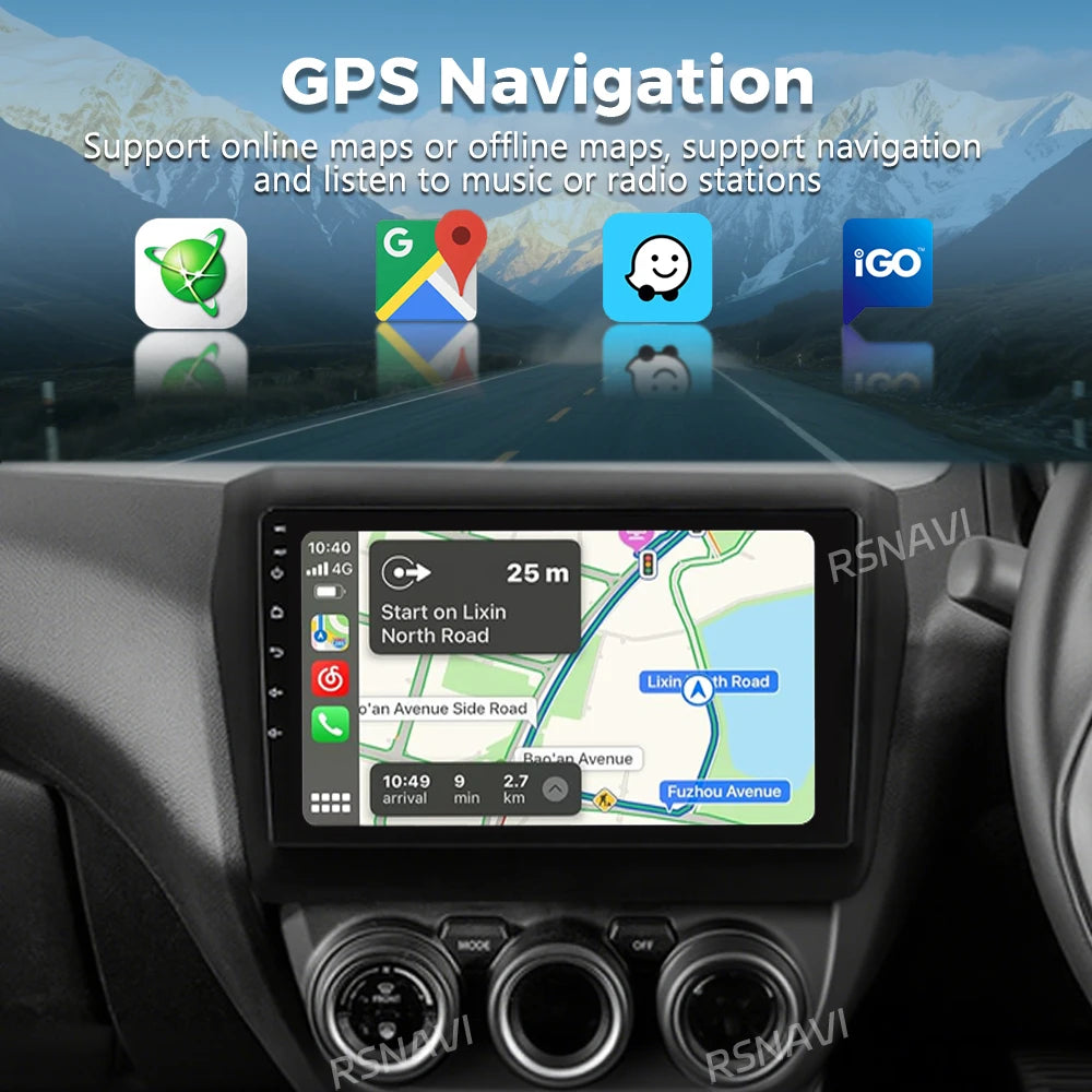 Qualcomm Android 16 For Suzuki Swift 2017-2021 2K QLED Stereo Car Radio Video Player GPS A