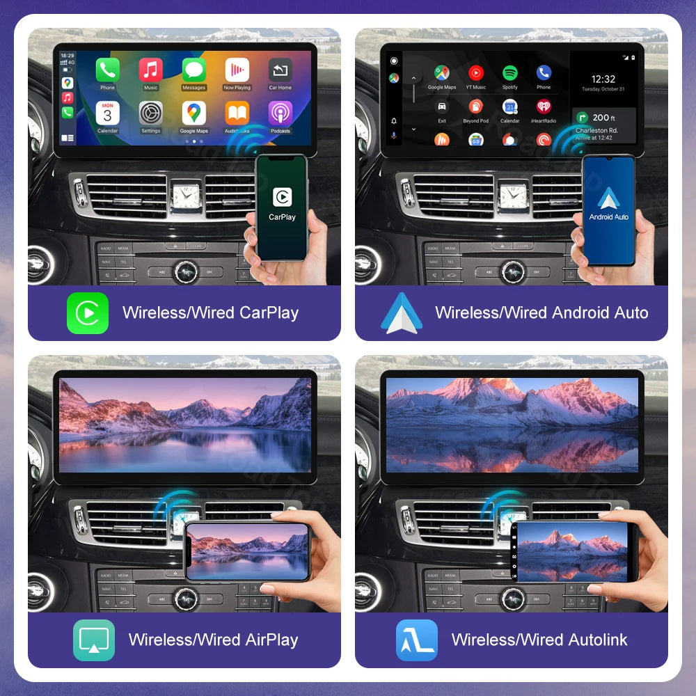 EU Android Auto Wireless CarPlay Linux Car Multimedia Touch Screen Radio for Mercedes Benz | AUTOKITSHOP