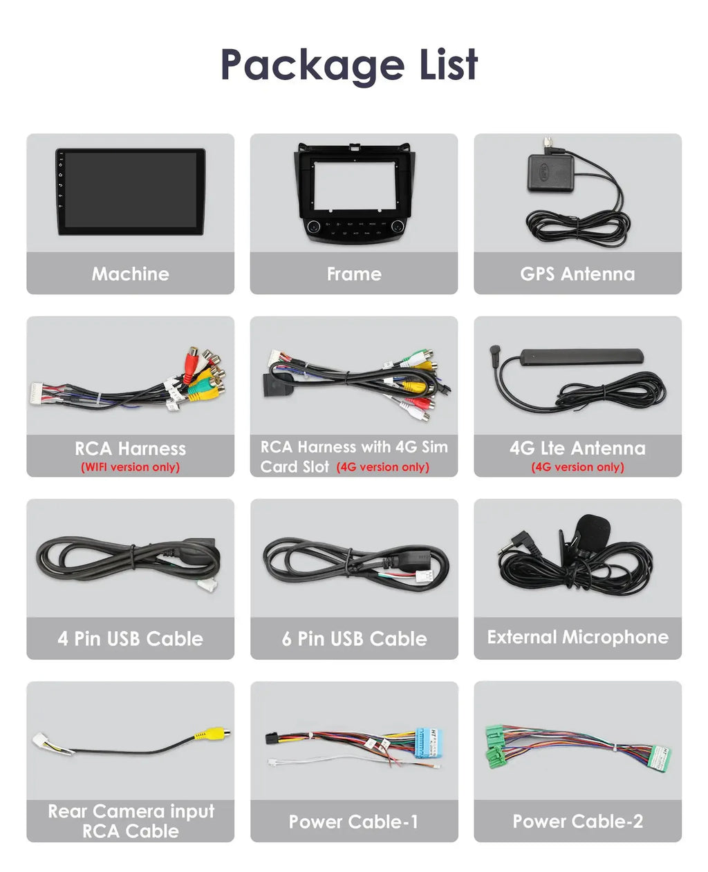 6G 128G Android 13 Autoradio For Honda ACCORD 7 2003-2007 multimedia Video player GPS navi