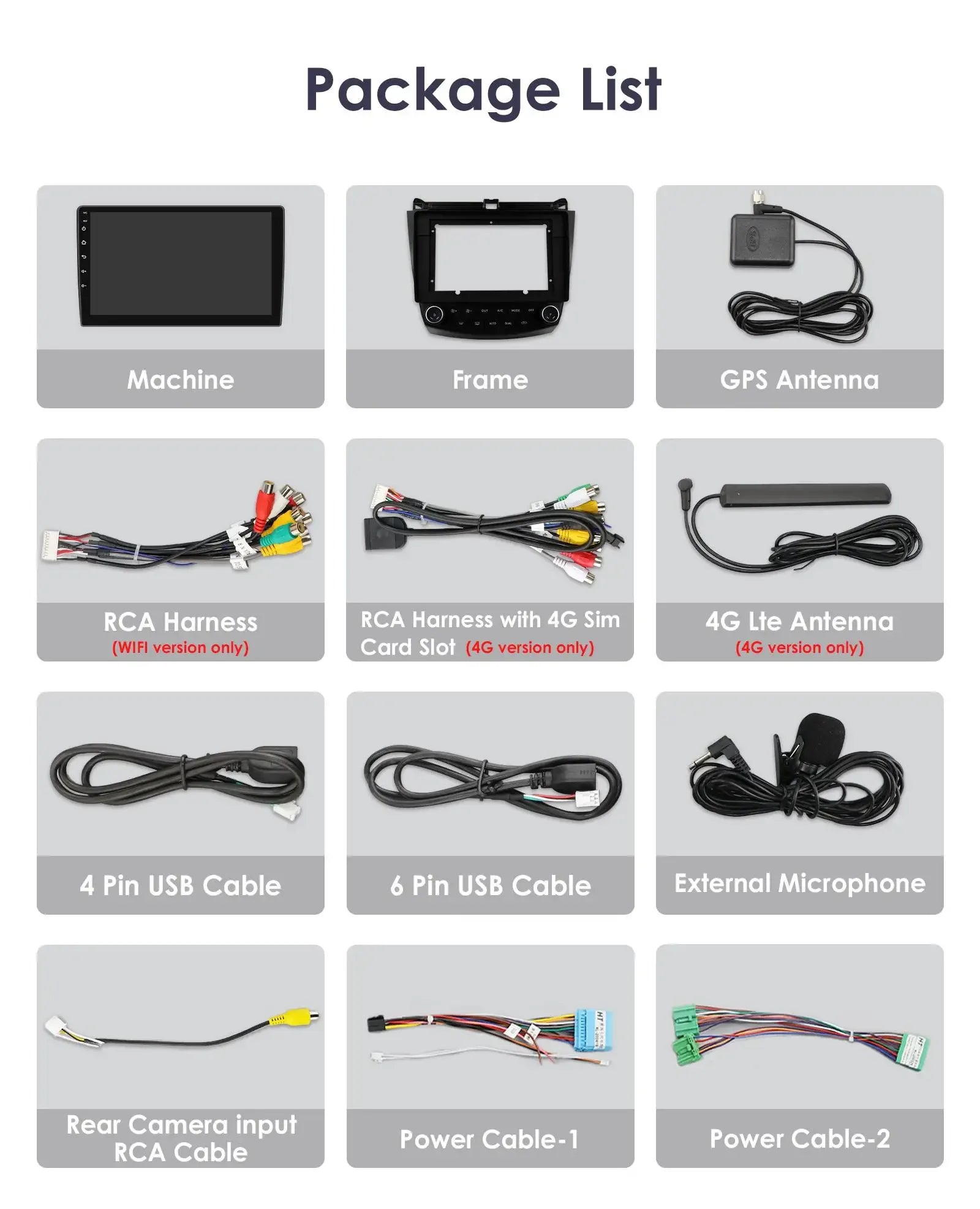6G 128G Android 13 Autoradio For Honda ACCORD 7 2003-2007 multimedia Video player GPS navi