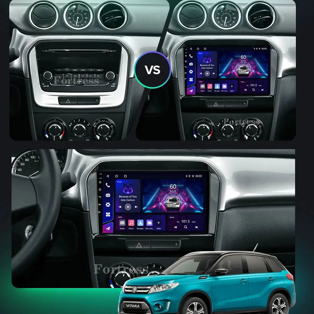 Android 16 For Suzuki Vitara 4 2017 - 2022 Car Radio Multimedia Video Player GPS Navigatio