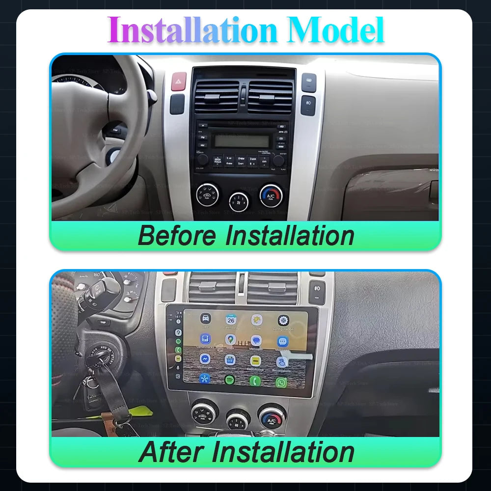 Android 16 For Hyundai Tucson 2004 2005 2006 2007 2008 2009 Car Radio Multimedia Video Pla | AUTOKITSHOP