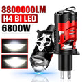 H4 Bi LED Projector Lens 6800W Car Headlight Bulbs Hi/Low Beam 8800000LM Auto Turbo Lamps