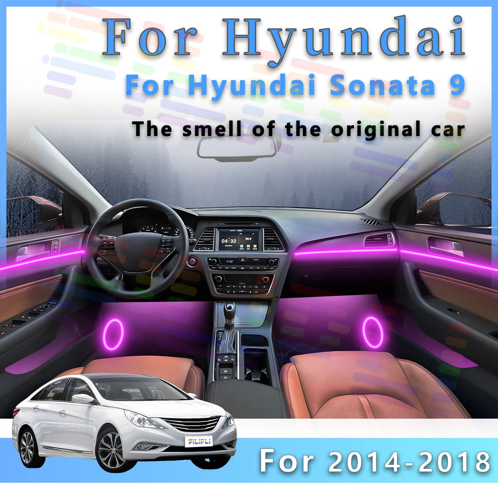 RGB - Ambient Light - for Hyundai 2014-2018 - App Control - Car Interior Lighting | AUTOKITSHOP