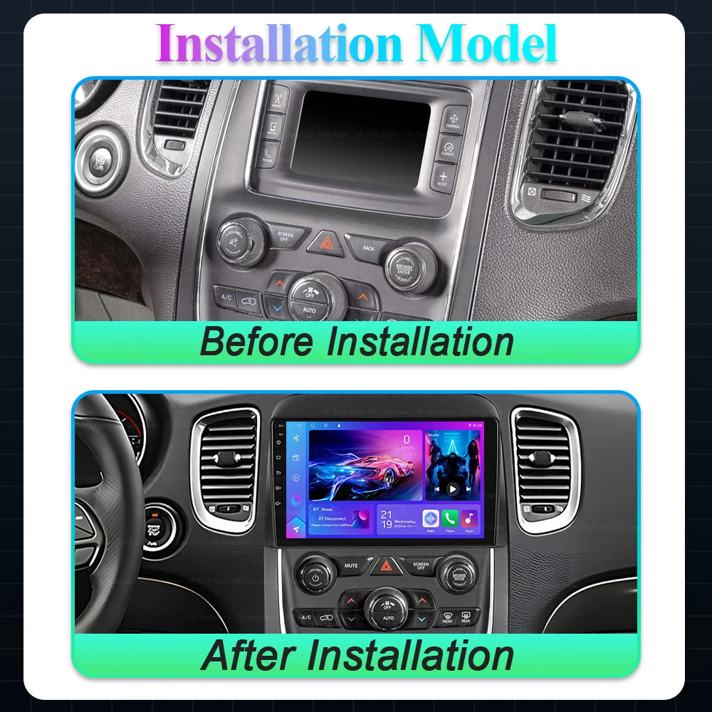 Android 16 Car Radio For Dodge Durango 3 Wd 2013 2014 2015 - 2020 Multimedia Stereo Video  | AUTOKITSHOP