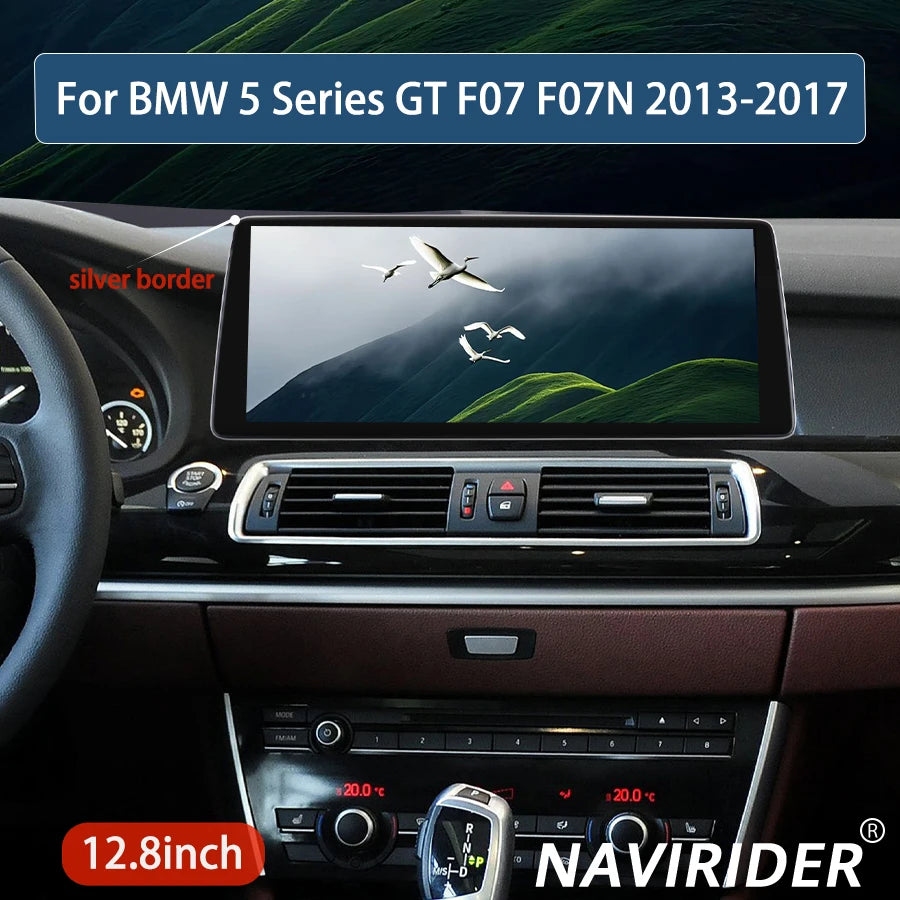 Android 14Car Multimedia Video Player HU GPS Screen For BMW 5 Series GT F07 F07N 2013-2017