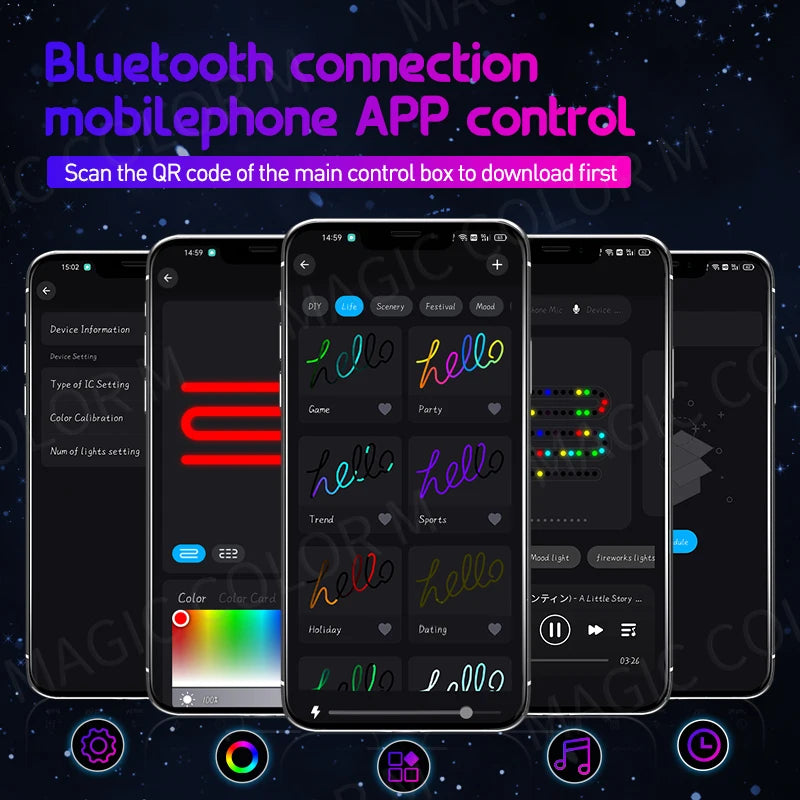 RGB - Ambient Light - for Tesla Model 3 - App Control - Car Interior Lighting | AUTOKITSHOP