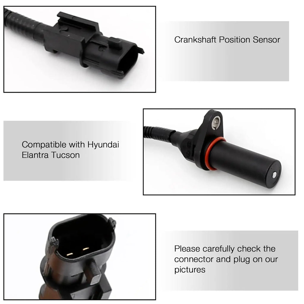 39180-2B000 Crankshaft Position Sensor SU13885 For Hyundai Kia Elantra Soul Forte Accent Tucson  - Automotive LED Light