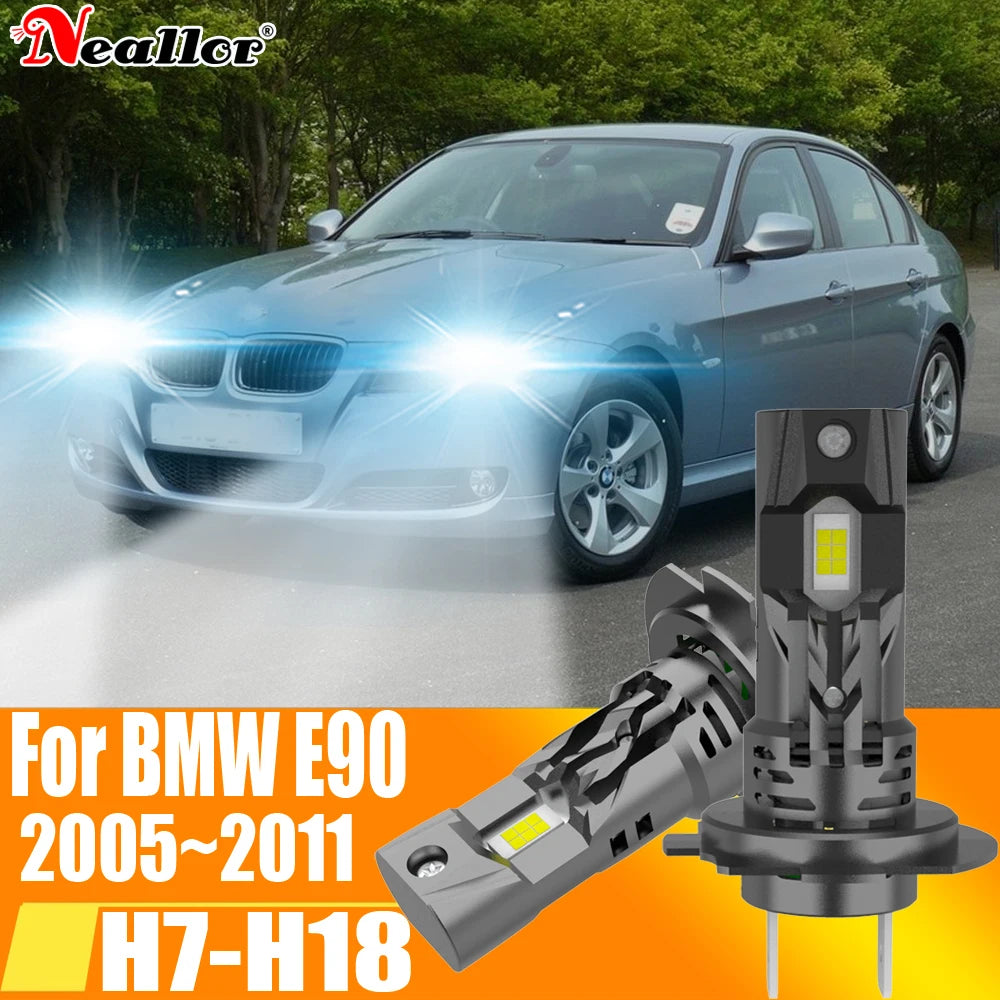 High Power H7 Led Headlight Canbus No Error H18 Car Bulb 6000K White Light Moto Diode Lamp