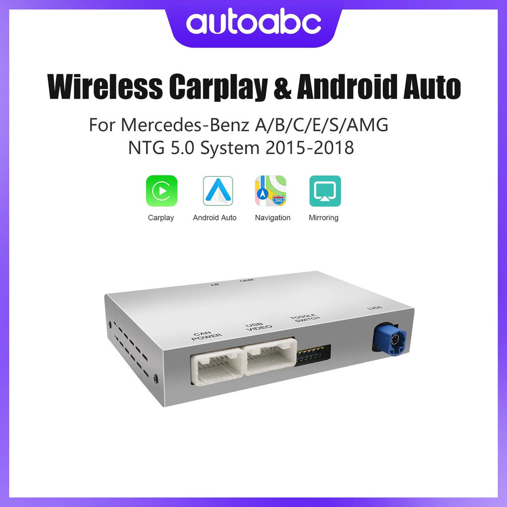 Wireless Carplay Android Auto adapter for Mercedes benz A B C W205 W176 GLA GLC GLE GLE CL | AUTOKITSHOP
