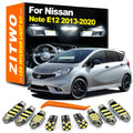 AutoKitShop 9Pcs Canbus LED Interior Dome Map Light Kit For Nissan Note E12 2013 2014 for Nissan E12 - Canbus LED Car Light