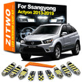 9Pcs Canbus For Ssangyong Actyon 2013 2014 2015 2016 2017 2018 2019 Interior LED Bulb Dome Trunk - Canbus LED Car Light