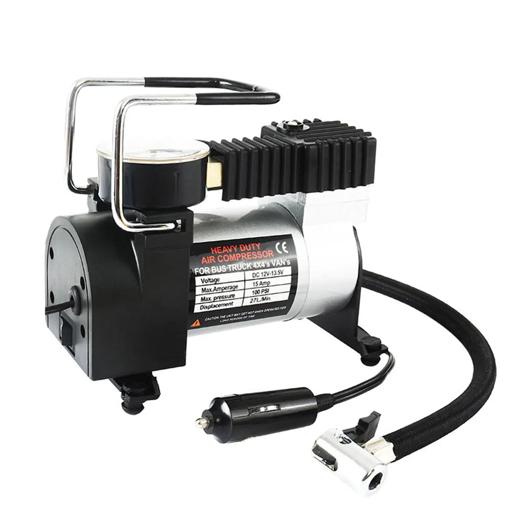 Portable Electric Tire Inflator Inflatable Charging Pump High Pressure Electric Air Compressor P - Automotive LED Light