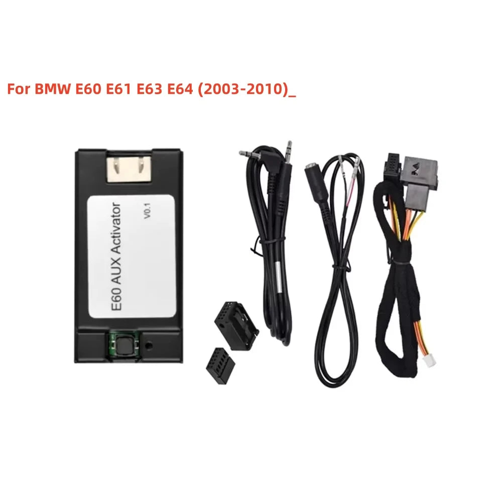 Car AUX Activator For BMW 5 Series E60 E61 E63 E64 CCC 2006 2007 2008 2009 2010 Fit For Or