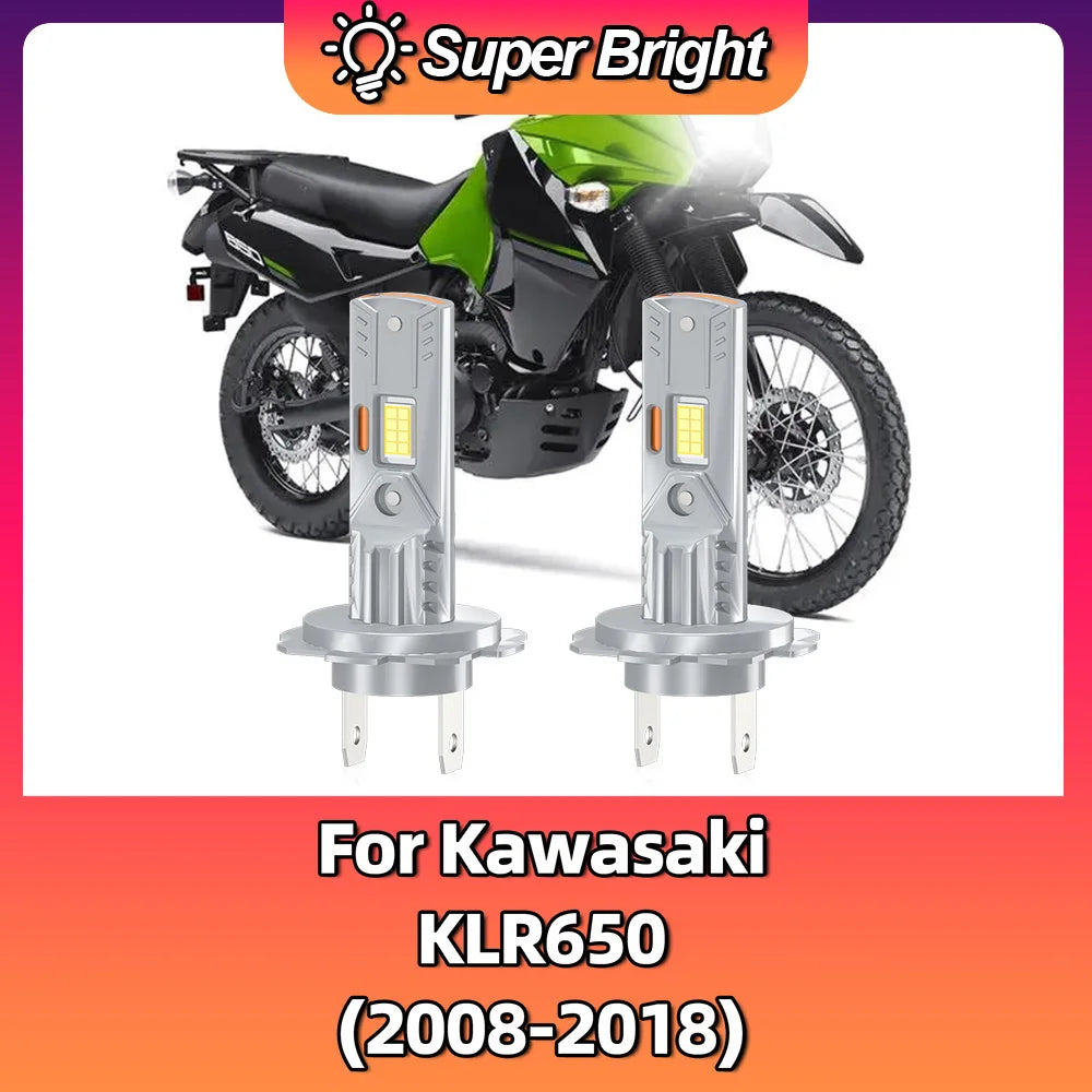 Auto Led Headlight Light Bulb LED Headlight Mini 30000LM 6000K Cool White For Kawasaki KLR