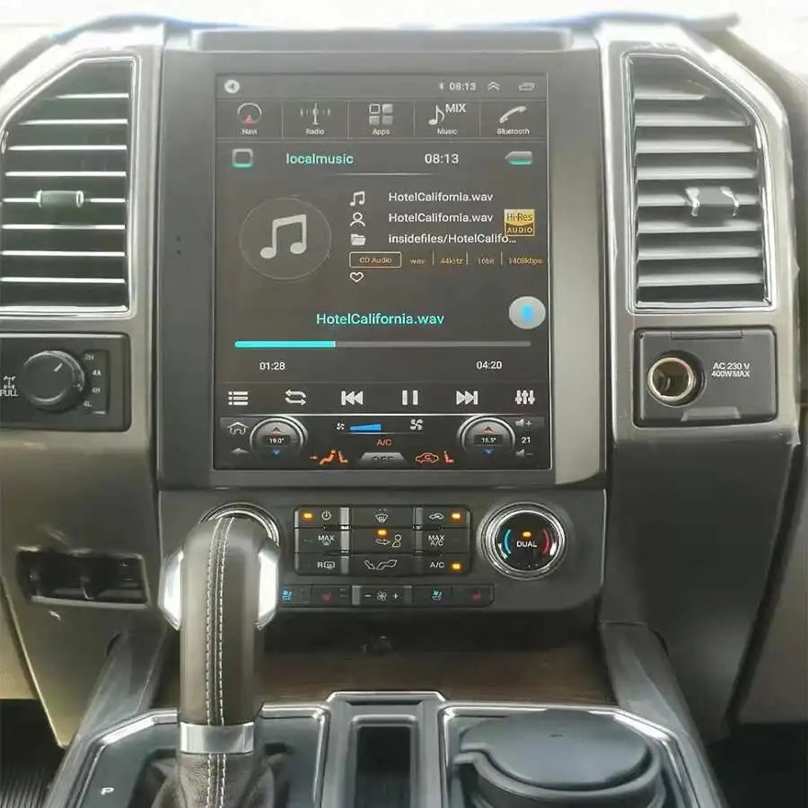 128GB 2din Android Car Radio For Ford F150 2015-2021 Car Stereo Tesla Screen Multimedia Pl