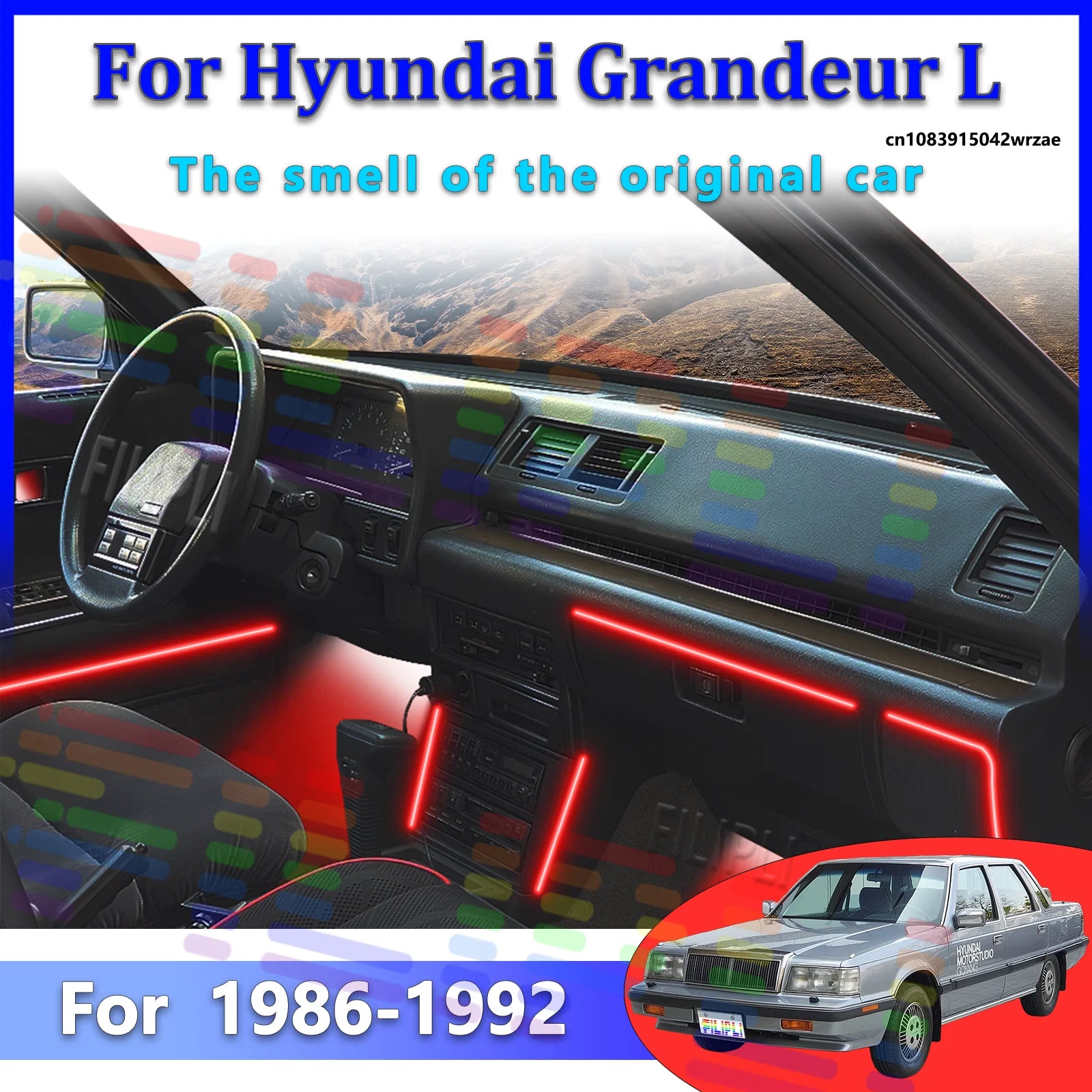 64 RGB - Neon Strip - for Hyundai - App Control - Car Interior Lighting | AUTOKITSHOP