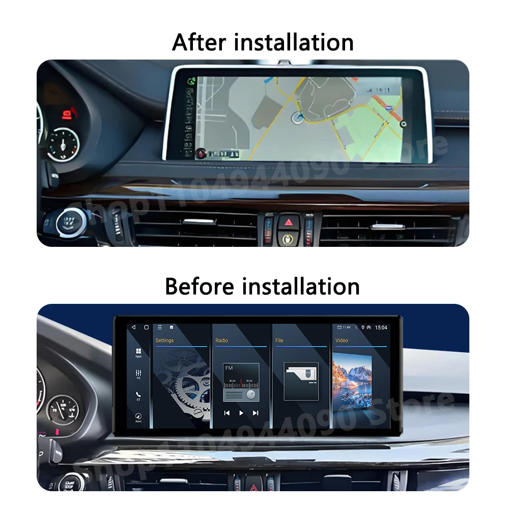 12.3 inch Multimedia HD Touch Display for BMW X5 F15 X6 F16 2014 - 2018 NBT EVO System Car