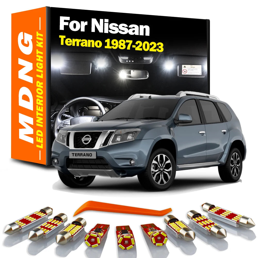LED Interior Light Kit for Nissan Terrano I II 1 2 WD21 R20 D10 1987- 2018 - Canbus Dome Map Door Trunk Bulbs | AUTOK...