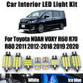LED Interior Light Kit for Toyota NOAH VOXY R60 R70 R80 2012-2017 - Canbus Dome Map Door Trunk Bulbs | AUTOKITSHOP