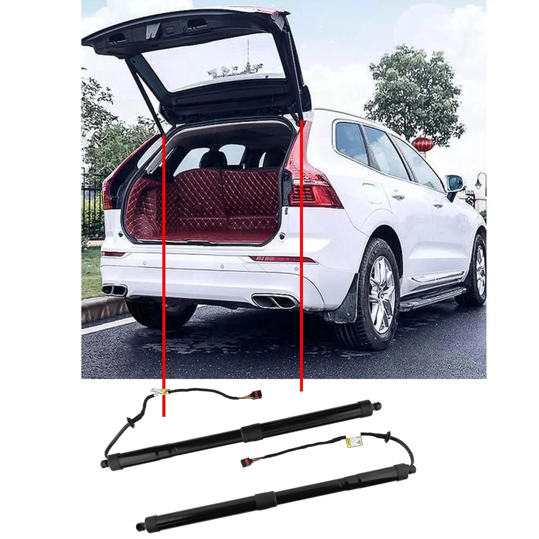 For Y26 Volvo XC60 2018-2021 Tailgate Support Rod Rear Tailgate Strut Electric Support Str | AUTOKITSHOP