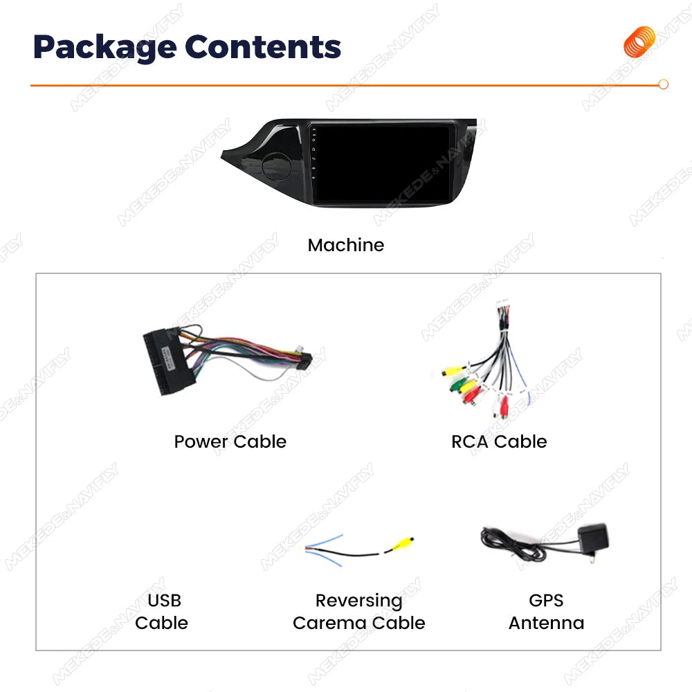 MEKEDE&NAVIFLY Android14 Car Radio Autoradio For Kia CEED 2 JD 2012 - 2018 Stereo Car Play
