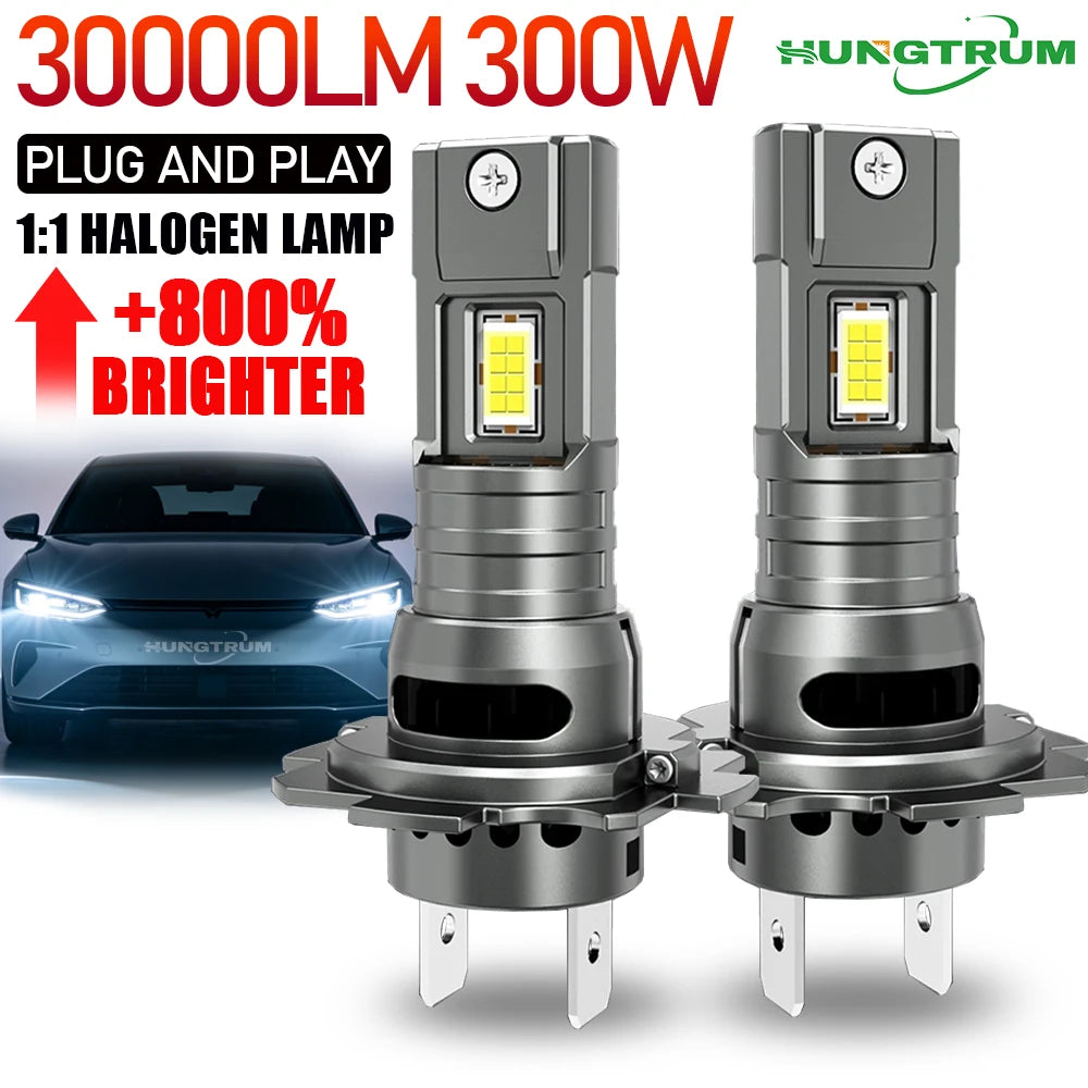 H7 Led Bulbs High Power Turbo Canbus Ampoule H7 LED Ultra Puissant Car Light Spotlights Wi