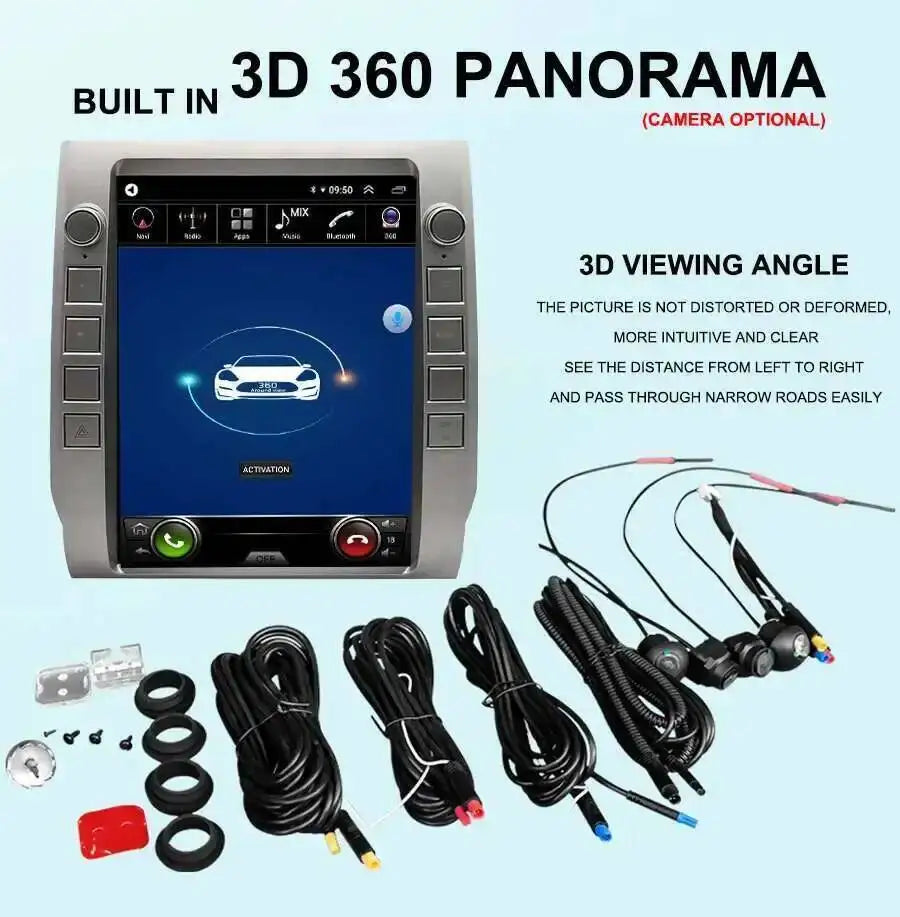 Android 15 Radio For Toyota Tundra 2014-2020 Car Multimedia Video Player 12.1inch Screen S | AUTOKITSHOP