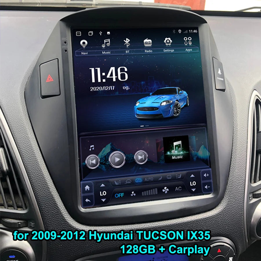 10.4 Inch For Hyundai ix35 2010 2011 2012 2013 2014 2015 Tesla Style Android Screen Car Mu