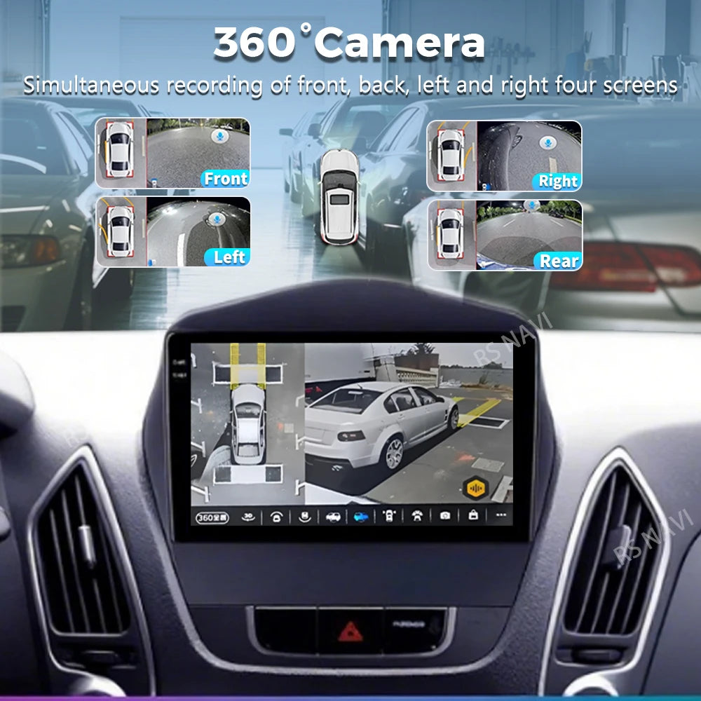 Android 16 For Hyundai Tucson 2 LM IX35 2009 -2015 2K QLED Android Car Radio Multimedia Vi