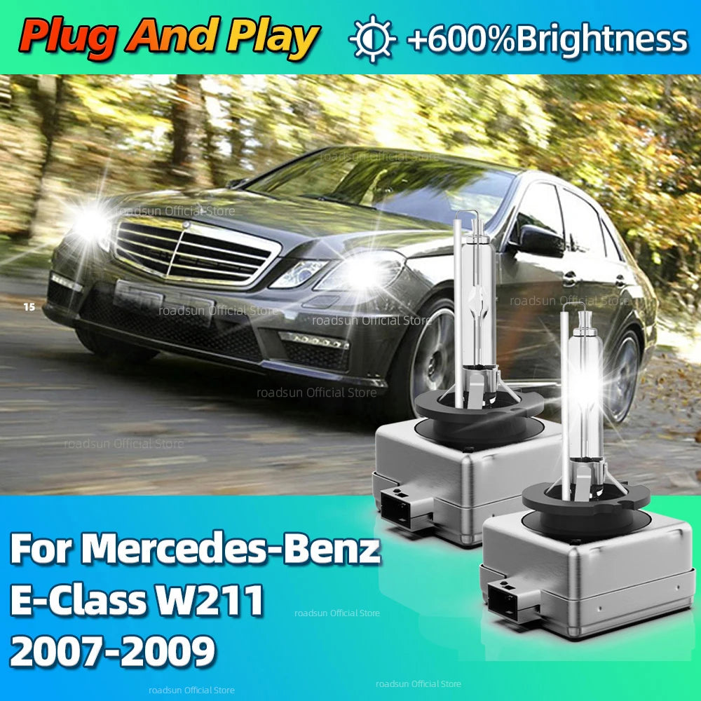 10000LM Bright HID Replacement Car Bulb Xenon Headlight 6000K 35W Light For Mercedes-Benz