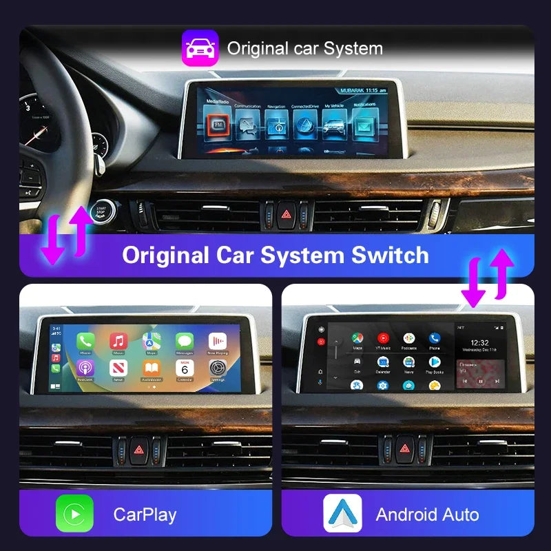 Wireless CarPlay For BMW 1 2 3 4 5 7 Series E70 F10 X1 X3 F25 F26 F48 MINI X4 X5 X6 F56 F1