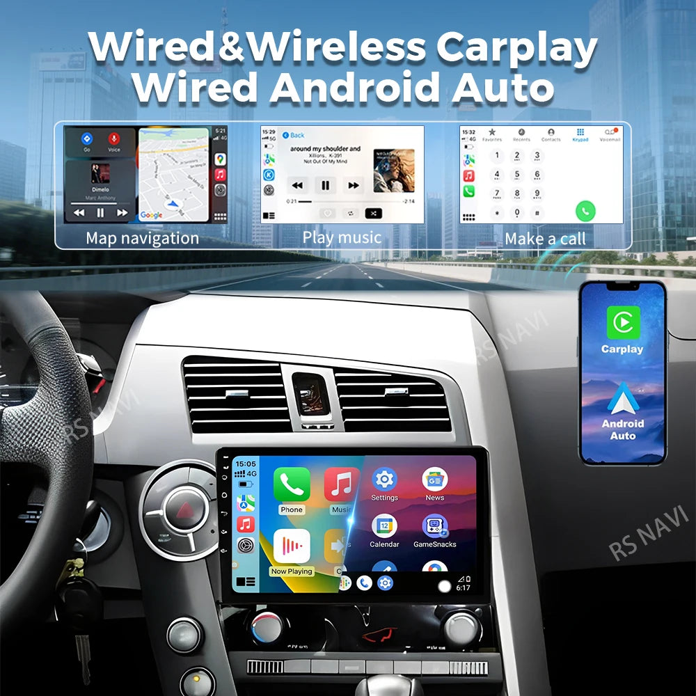 Qualcomm Android 16 For SsangYong Kyron Actyon C100 2005 - 2011 2K QLED Stereo Car Radio M