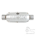 Universal 2.5"/63mm Exhaust Catalytic Converters Stainless Steel Catalytic Converter w/Guard Shi - Automotive LED Light