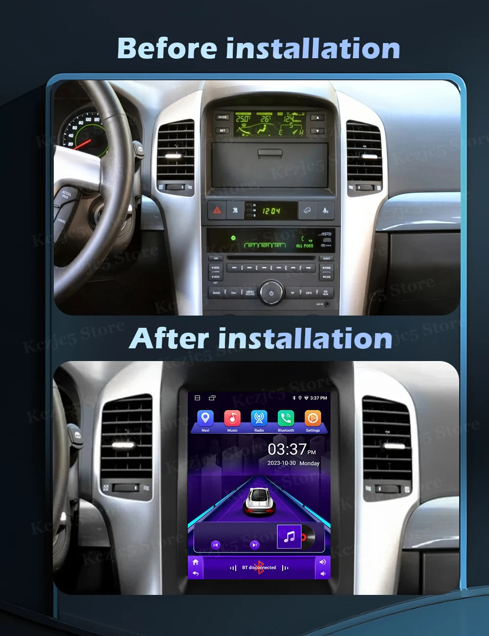 Navigation GPS Android 16 Car Radio Multimedia Player For Chevrolet Captiva 2006-2012 Medi