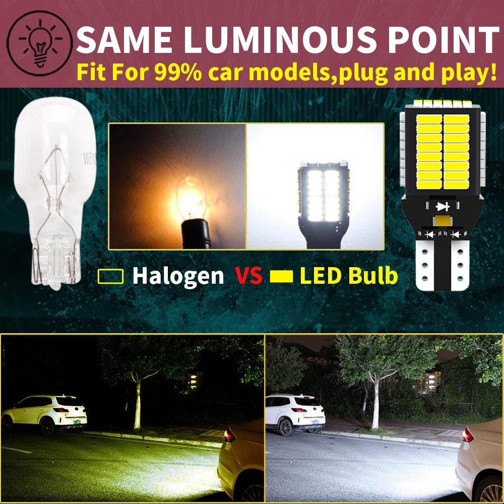 LED Reverse Light Blub Backup Lamp W16W T15 921 912 Canbus For BMW E81 E87 E88 E82 E92 E90