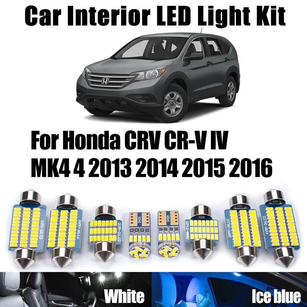 14-Piece LED Interior Light Kit for Honda CRV CR-V IV MK4 4 - Canbus Error-Free Bulbs | AUTOKITSHOP