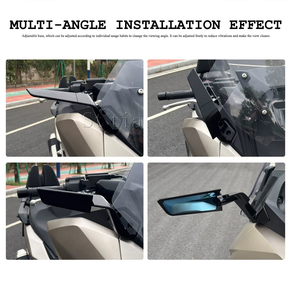 For Honda NSS750 NSS 750 2025 2026 New Forza 750 Motorcycle Adjustable Rearview Mirror Stealth S - Automotive LED Light