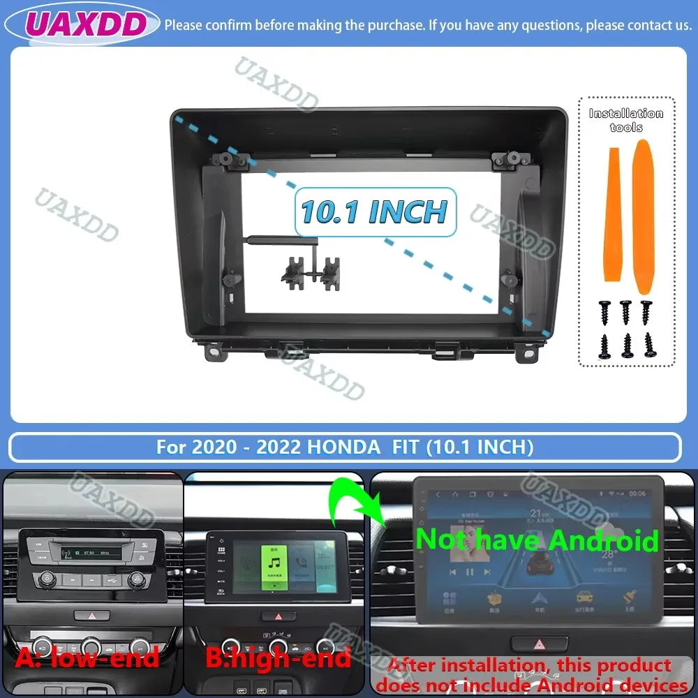 For 2020-2022 Honda Fit 9inch 10.1inch car radio android stereo frame panel fascia dashboa