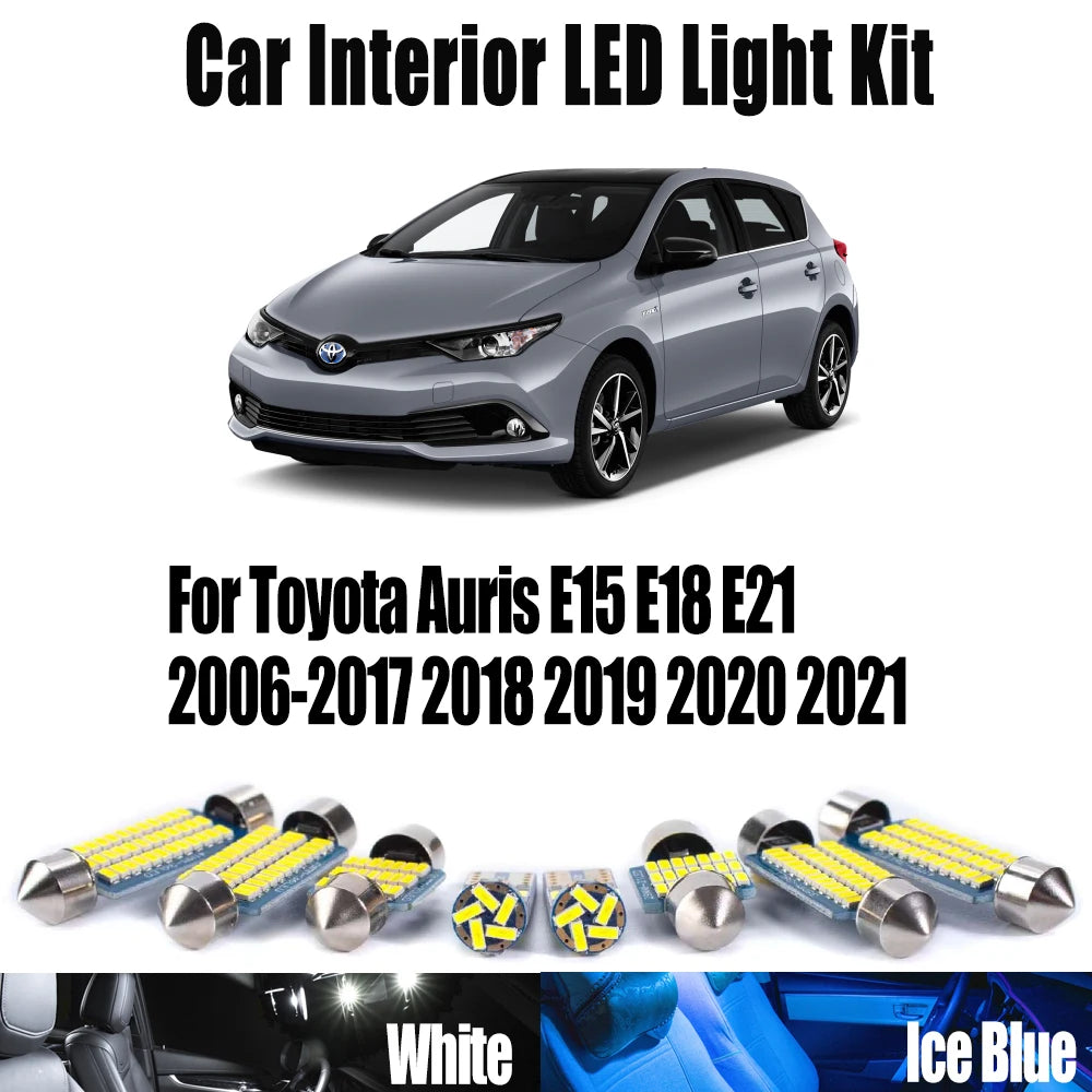 LED Interior Light Kit for Toyota Auris E15 E18 E21 2006- 2020 - Canbus Dome Map Door Trunk Bulbs | AUTOKITSHOP