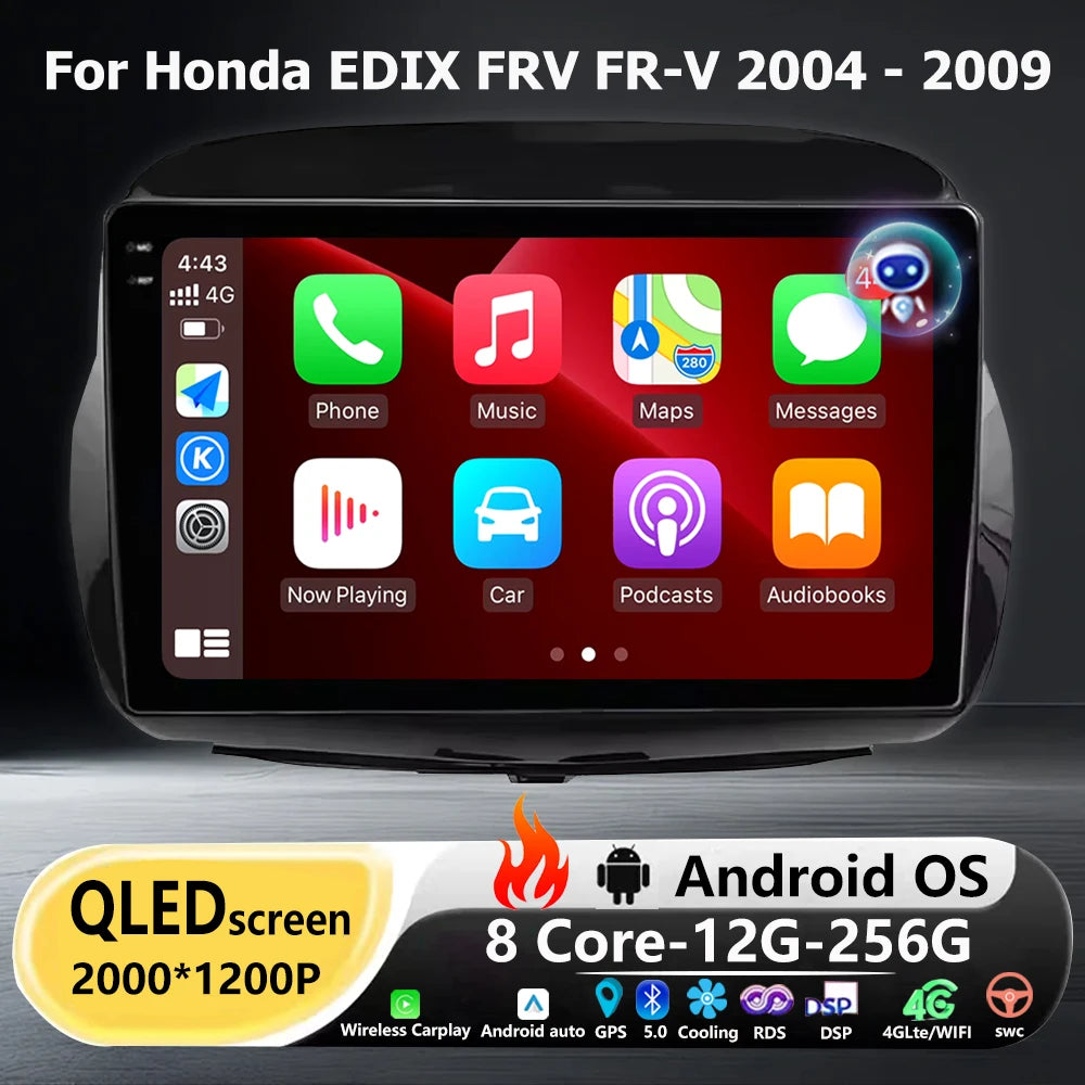 10'' Car Radio GPS Navigation Stereo For Honda EDIX FRV FR-V 2004-2009 | AUTOKITSHOP