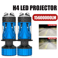 8800W H4 LED Mini Projector Lens 6500K High Low Beam H4 Solenoid Turbo Fan Auto Headlamp S