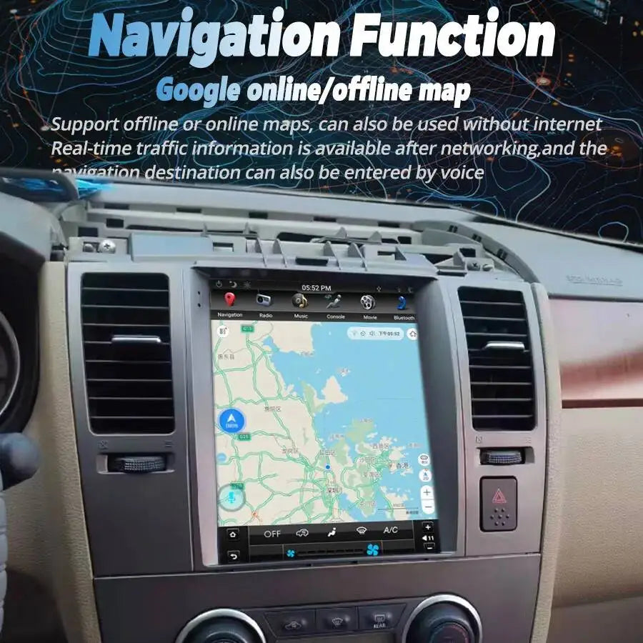 Autoradio Head Unit 9.7" Android Screen For Nissan Tiida 2008 2009 2010 2011 Navigation Ca | AUTOKITSHOP