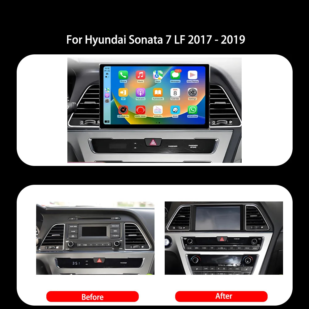 13.1 inch Android 15 For Hyundai Sonata 7 LF 2017 - 2019 Car Multimedia Player Radio GPS N | AUTOKITSHOP