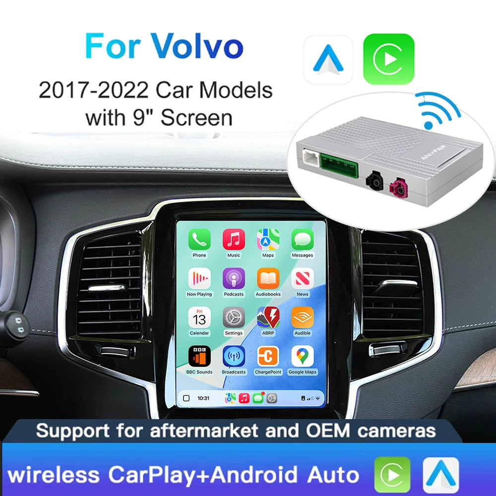 Wireless CarPlay Android Auto retrofit kit decoder box CarPlay Interface for Volvo V60 V90