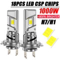 H7 H1 CANBUS LED Lights for Car 1000LM Turbo Fan Diode Headlight Bulbs 6000K Bright White